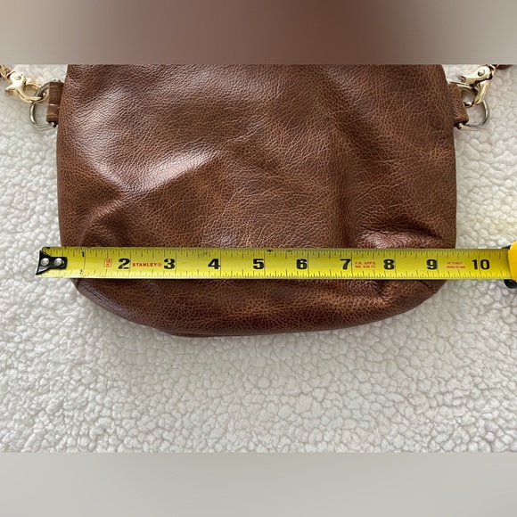 Genuine Leather Crossbody Foldover satchel. Daylin Skye Designs. - Picture 4 of 6